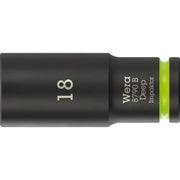 Wera 8790 B Impaktor Deep Socket With 3/8-in. Drive, 18x63-mm.