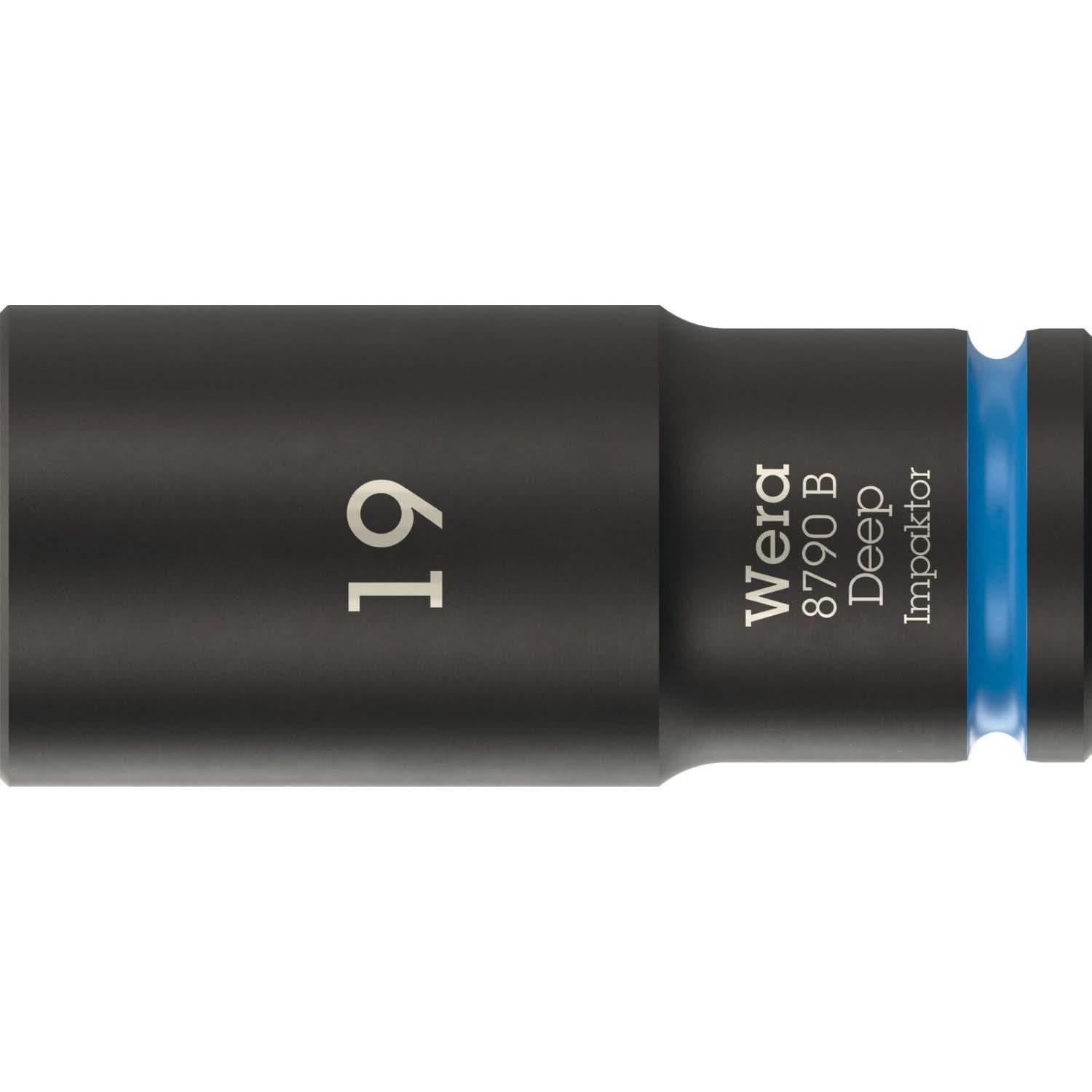 Wera 8790 B Impaktor Deep Socket With 3/8-in. Drive, 19x63-mm.