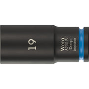 Wera 8790 B Impaktor Deep Socket With 3/8-in. Drive, 19x63-mm.
