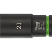 Wera 8790 B Impaktor Deep Socket With 3/8-in. Drive, 21x63-mm.