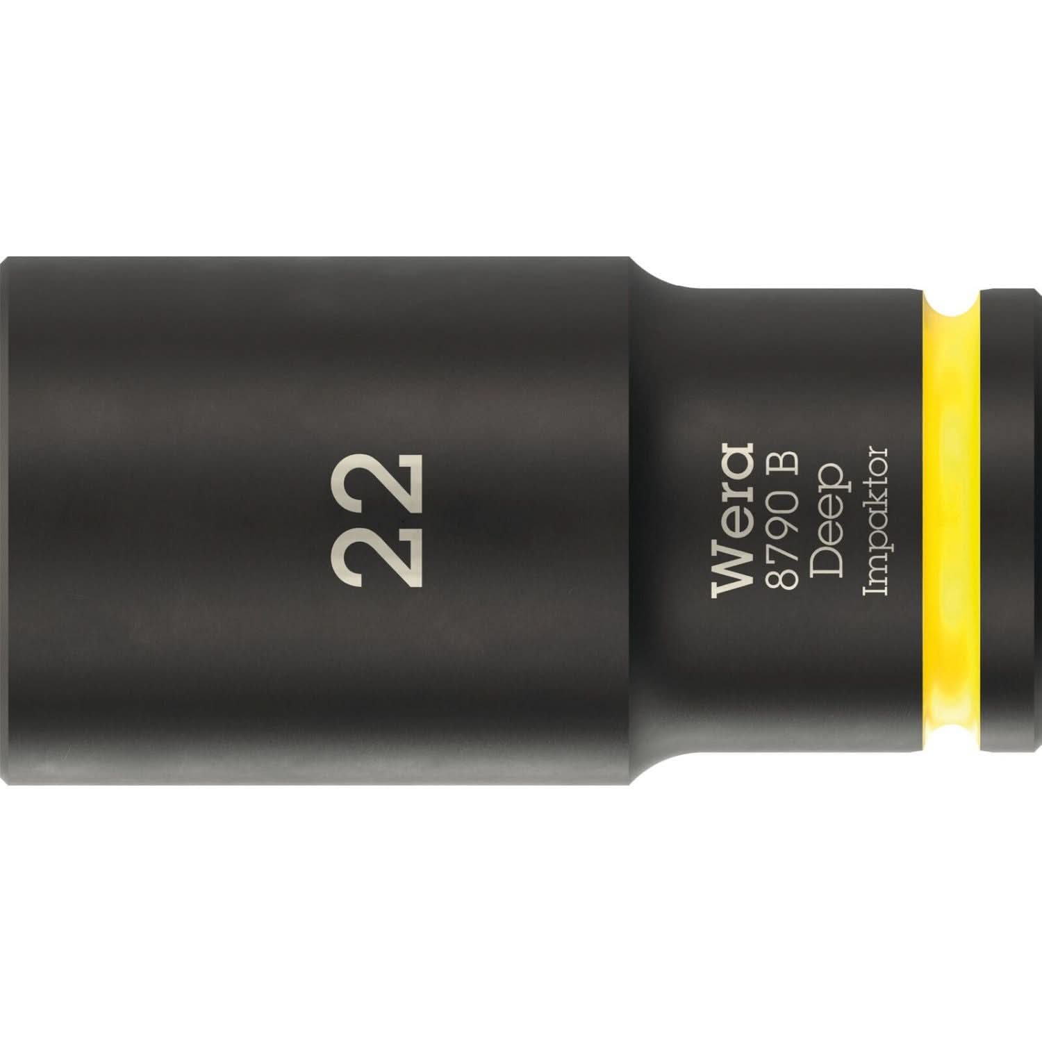 Wera 8790 B Impaktor Deep Socket With 3/8-in. Drive, 22x63-mm.