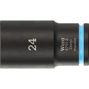 Wera 8790 B Impaktor Deep Socket With 3/8-in. Drive, 24x63-mm.