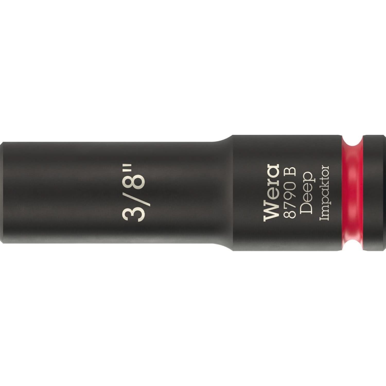 Wera 8790 B Impaktor Deep Socket With 3/8-in. Drive, 3/8-in.x63-mm.