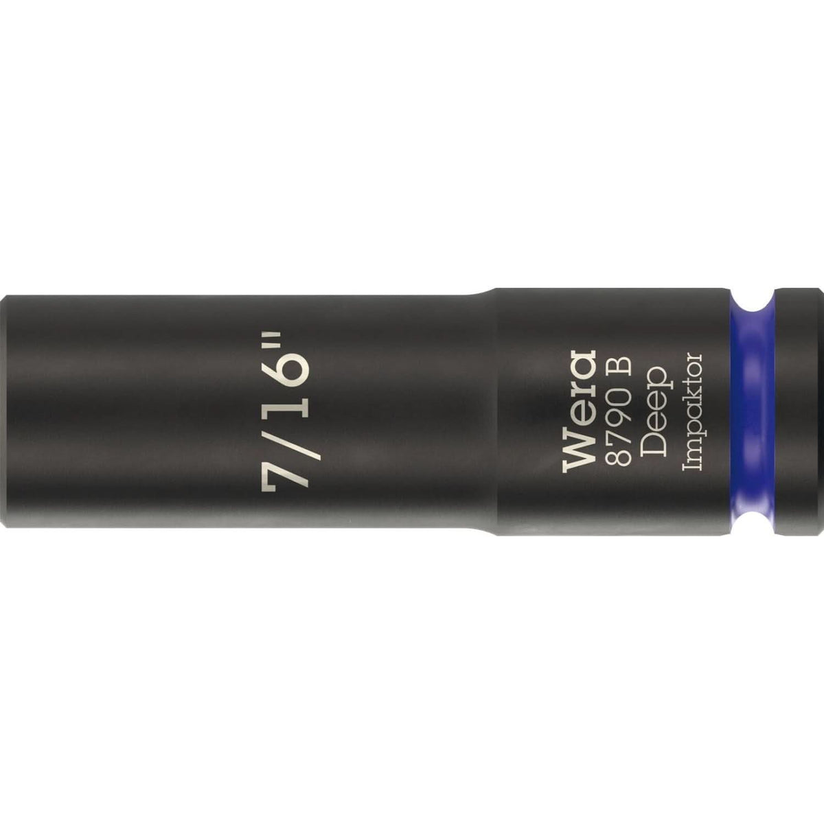 Wera 8790 B Impaktor Deep Socket With 3/8-in. Drive, 7/16-in.x63-mm.