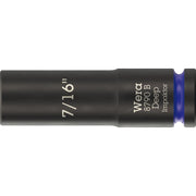 Wera 8790 B Impaktor Deep Socket With 3/8-in. Drive, 7/16-in.x63-mm.