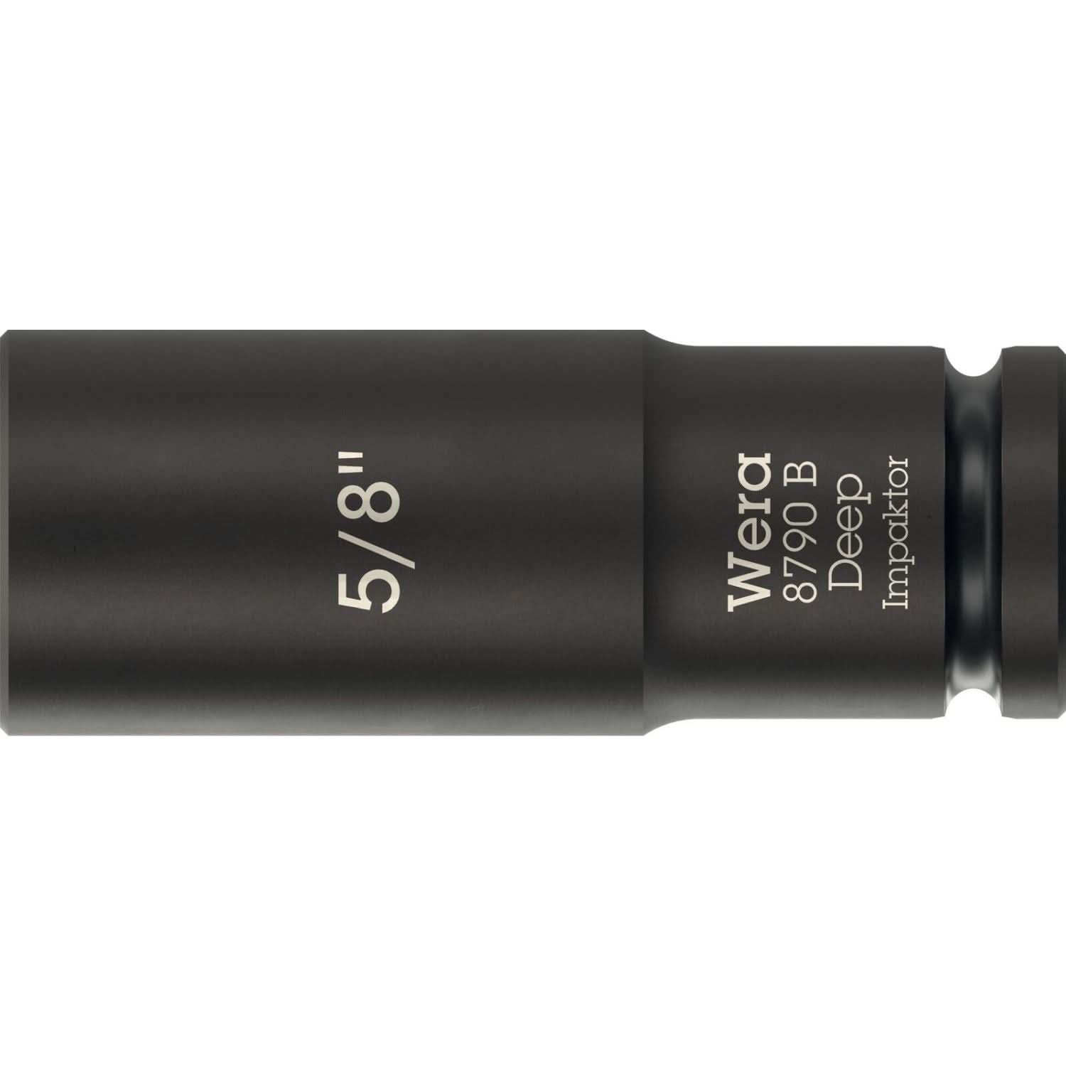 Wera 8790 B Impaktor Deep Socket With 3/8-in. Drive, 5/8-in.x63-mm.