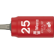 Wera 8767 A VDE Hf Torx Zyklop Bit Socket, Insulated, With 1/4-in. Drive, With Holding Function, Torx 25x36-mm.