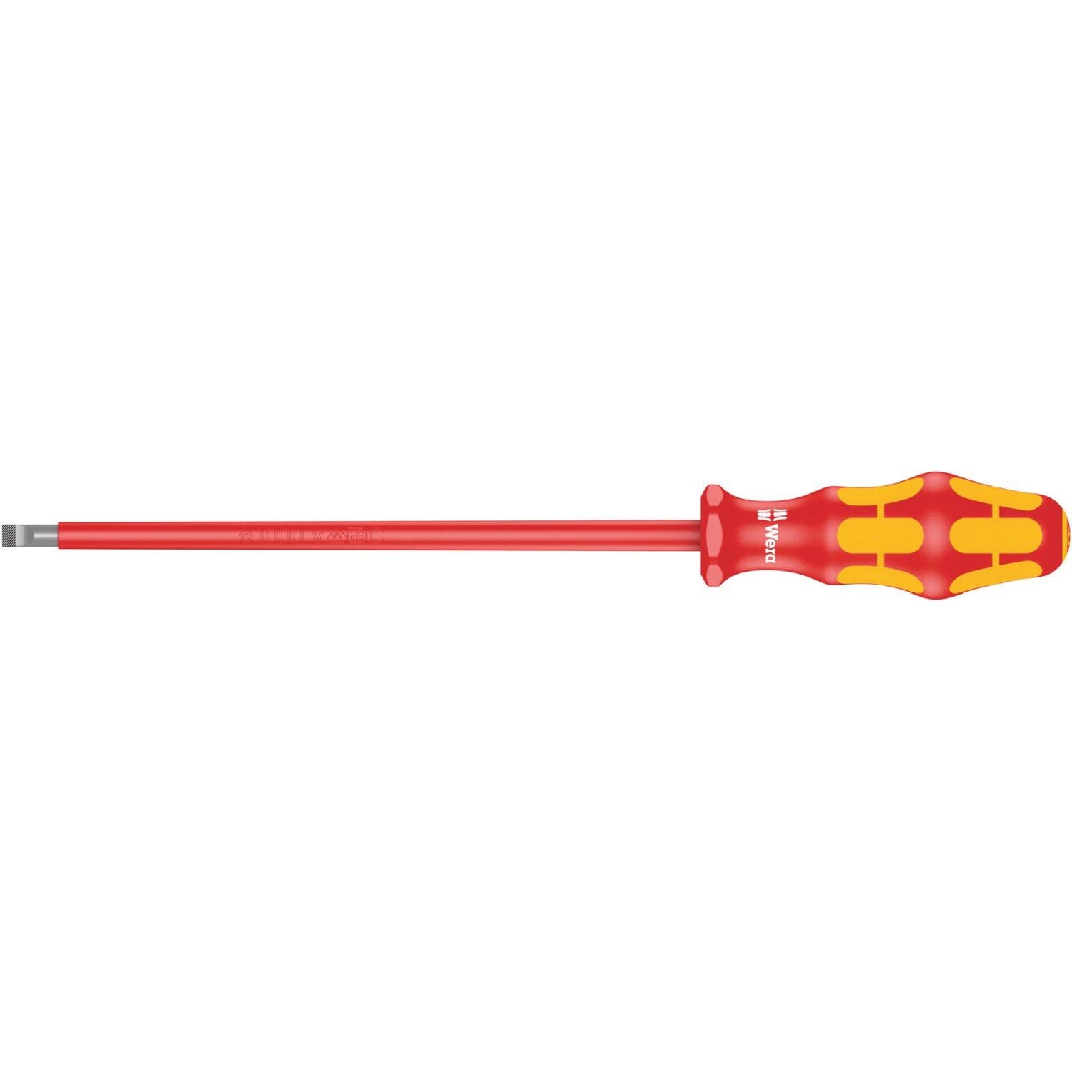 Wera 160 I VDE Insulated Screwdriver For Slotted Screws, 1.2x6.5x200-mm.