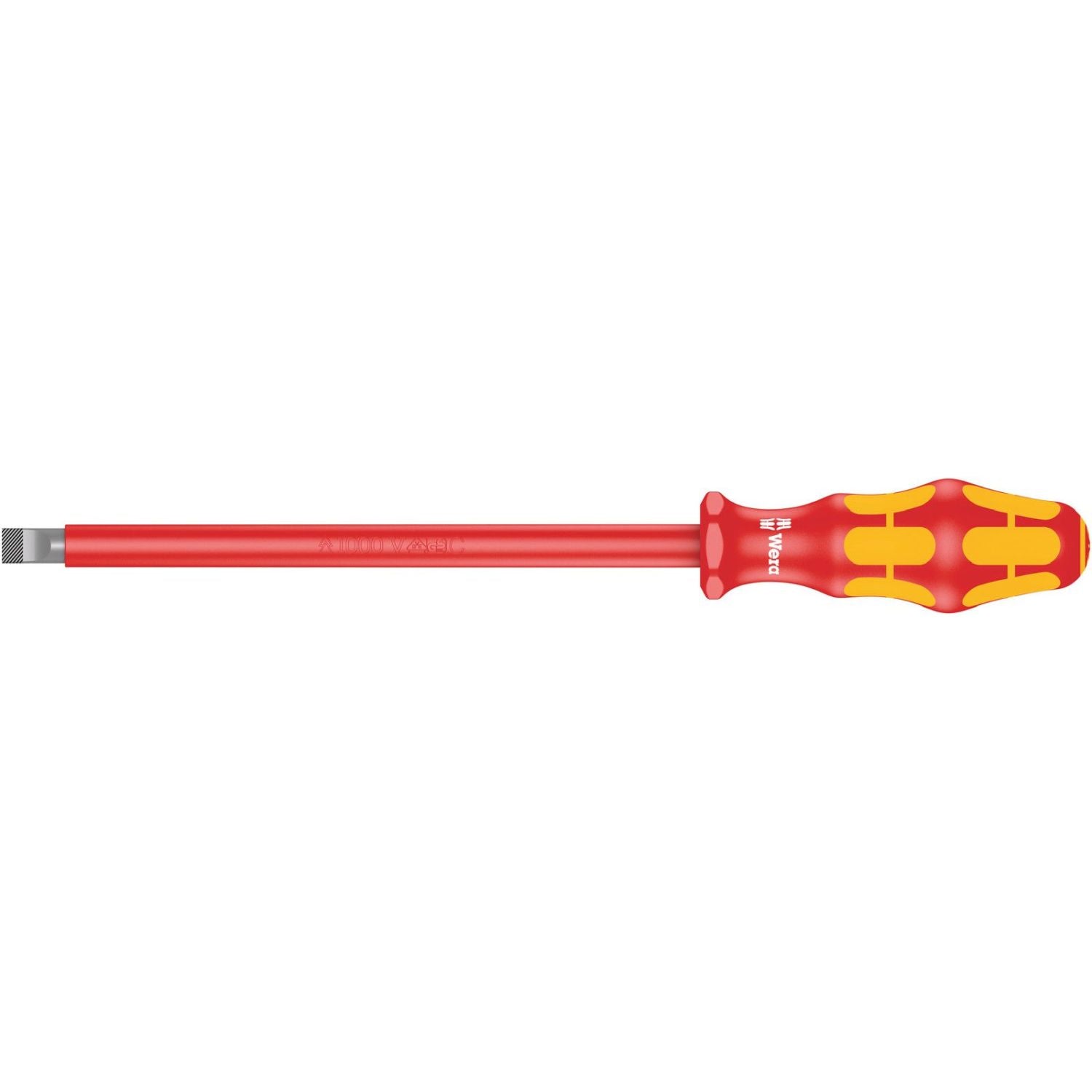 Wera 160 I VDE Insulated Screwdriver For Slotted Screws, 1.6x10x200-mm.