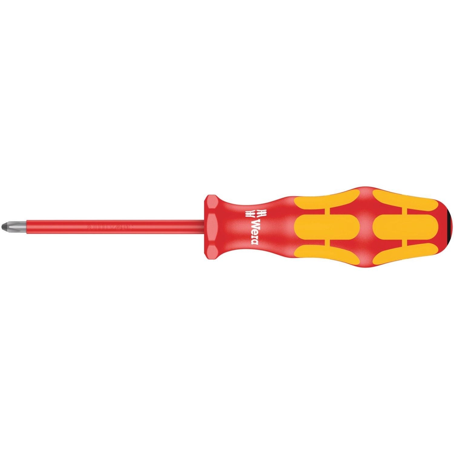 Wera 165 I Pz VDE Insulated Screwdriver For Pozidriv Screws, Pz 1x80-mm.