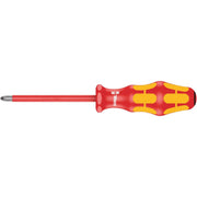 Wera 165 I Pz VDE Insulated Screwdriver For Pozidriv Screws, Pz 2x100-mm.