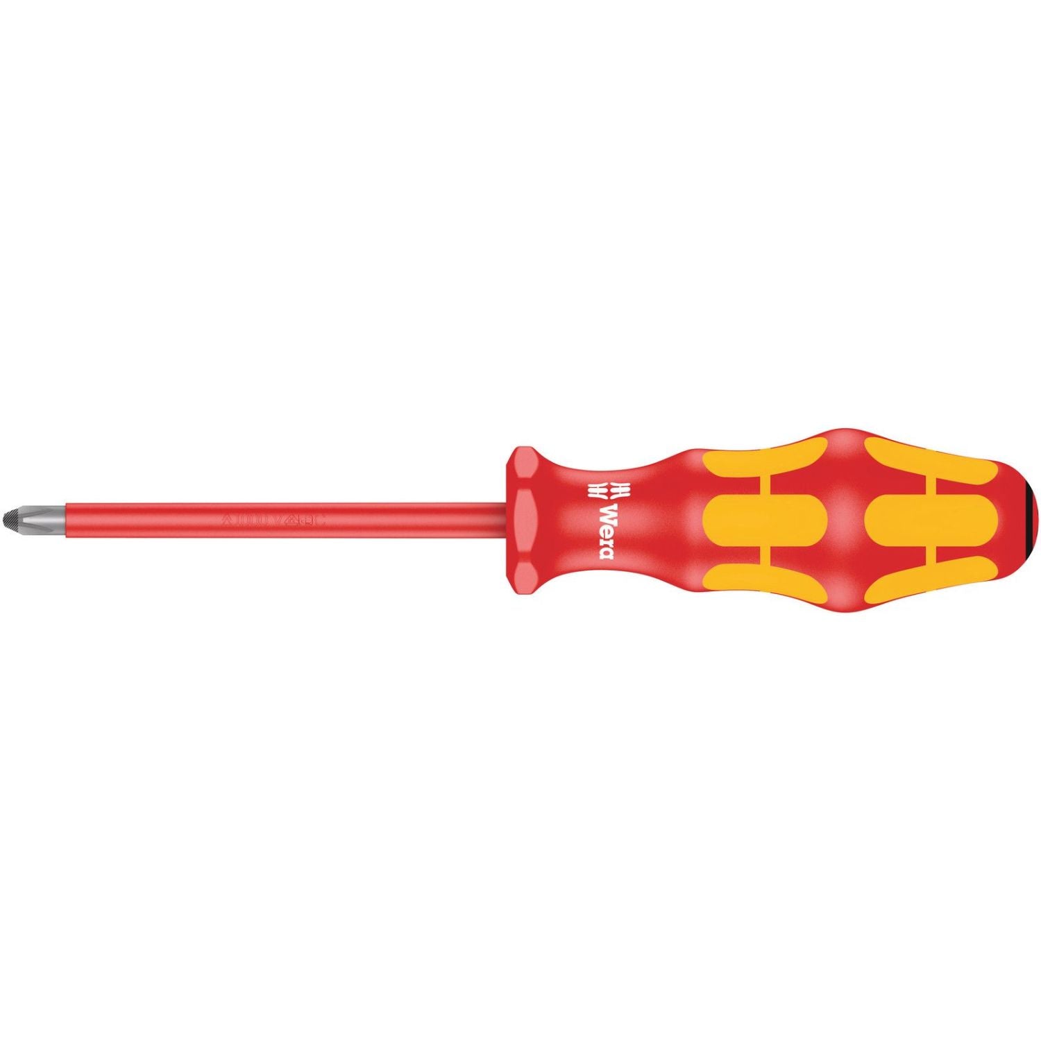 Wera 165 I Pz VDE Insulated Screwdriver For Pozidriv Screws, Pz 2x100-mm.