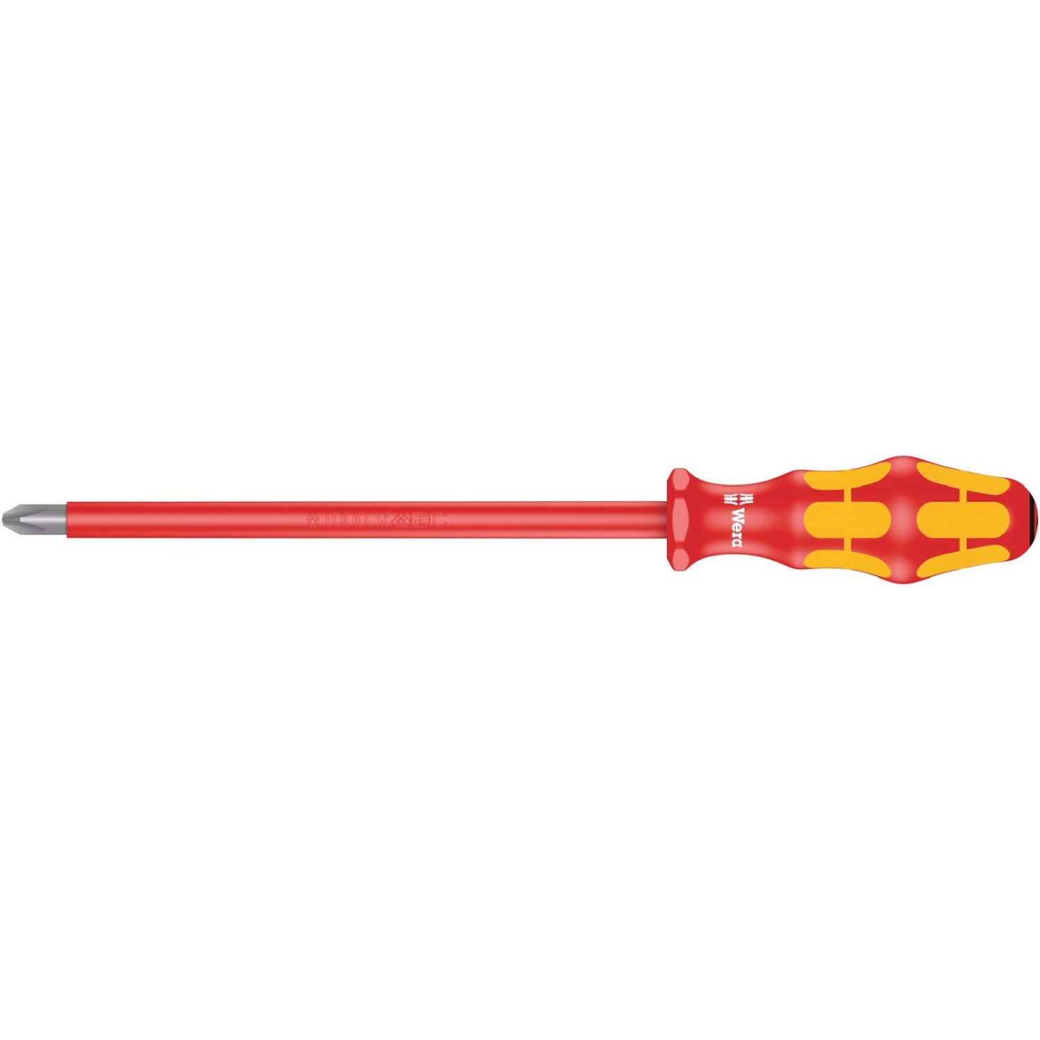 Wera 165 I Pz VDE Insulated Screwdriver For Pozidriv Screws, Pz 4x200-mm.