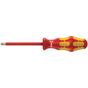 Wera 165 I Pz/S VDE Insulated Screwdriver For Plusminus Screws (Pozidriv/Slotted), # 2x100-mm.