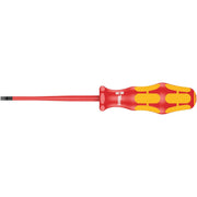 Wera 160 Is VDE Insulated Screwdriver With Reduced Blade Diameter For Slotted Screws, 0.8x4x100-mm.