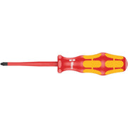 Wera 162 Is Ph VDE Insulated Screwdriver With Reduced Blade Diameter For Phillips Screws, Ph 1x80-mm.