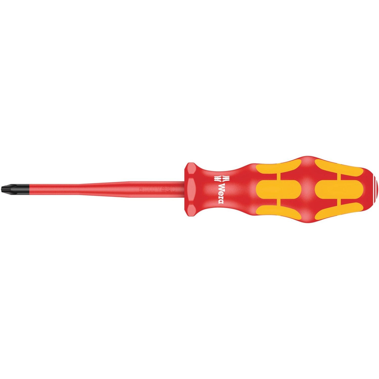 Wera 162 Is Ph VDE Insulated Screwdriver With Reduced Blade Diameter For Phillips Screws, Ph 2x100-mm.