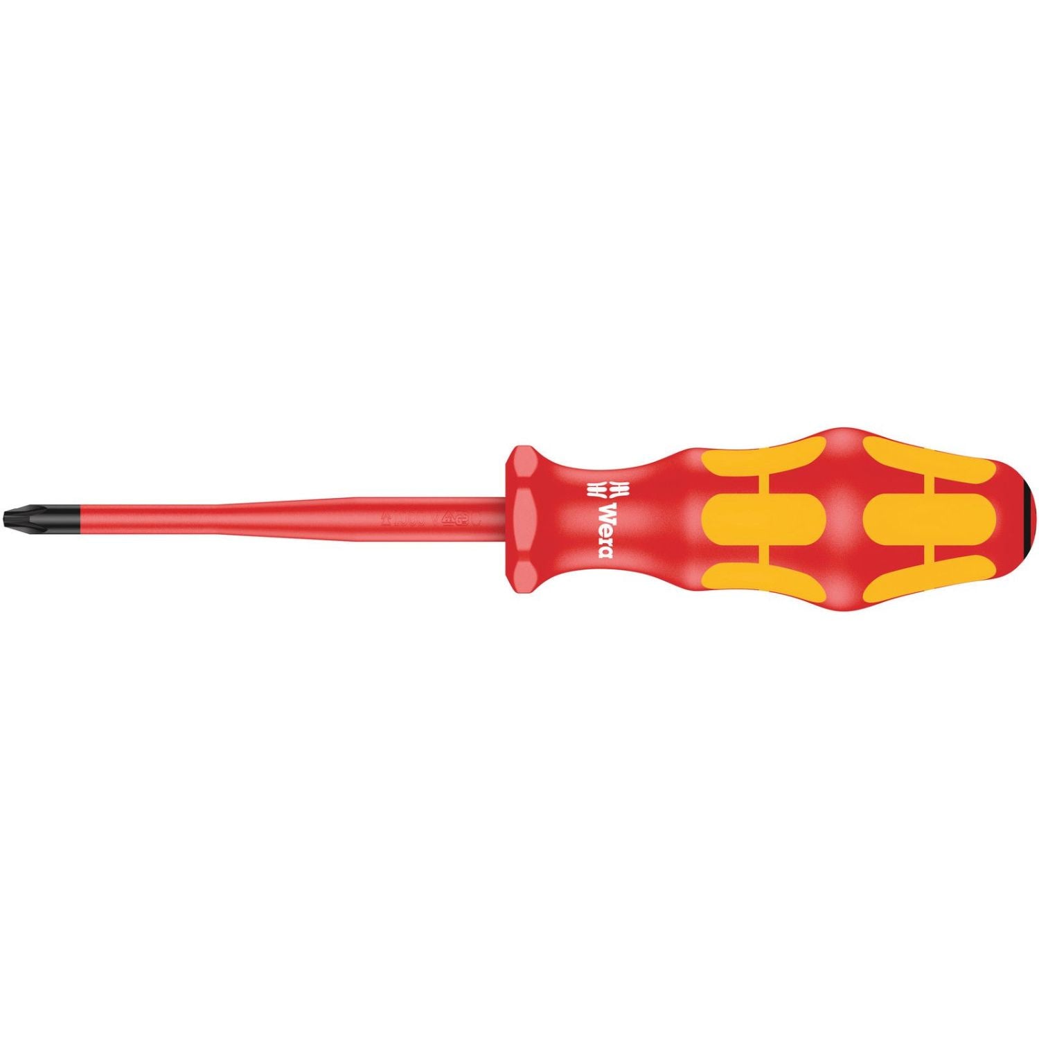 Wera 165 Is Pz VDE Insulated Screwdriver With Reduced Blade Diameter For Pozidriv Screws, Pz 2x100-mm.