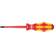 Wera 165 Is Pz VDE Insulated Screwdriver With Reduced Blade Diameter For Pozidriv Screws, Pz 2x100-mm.