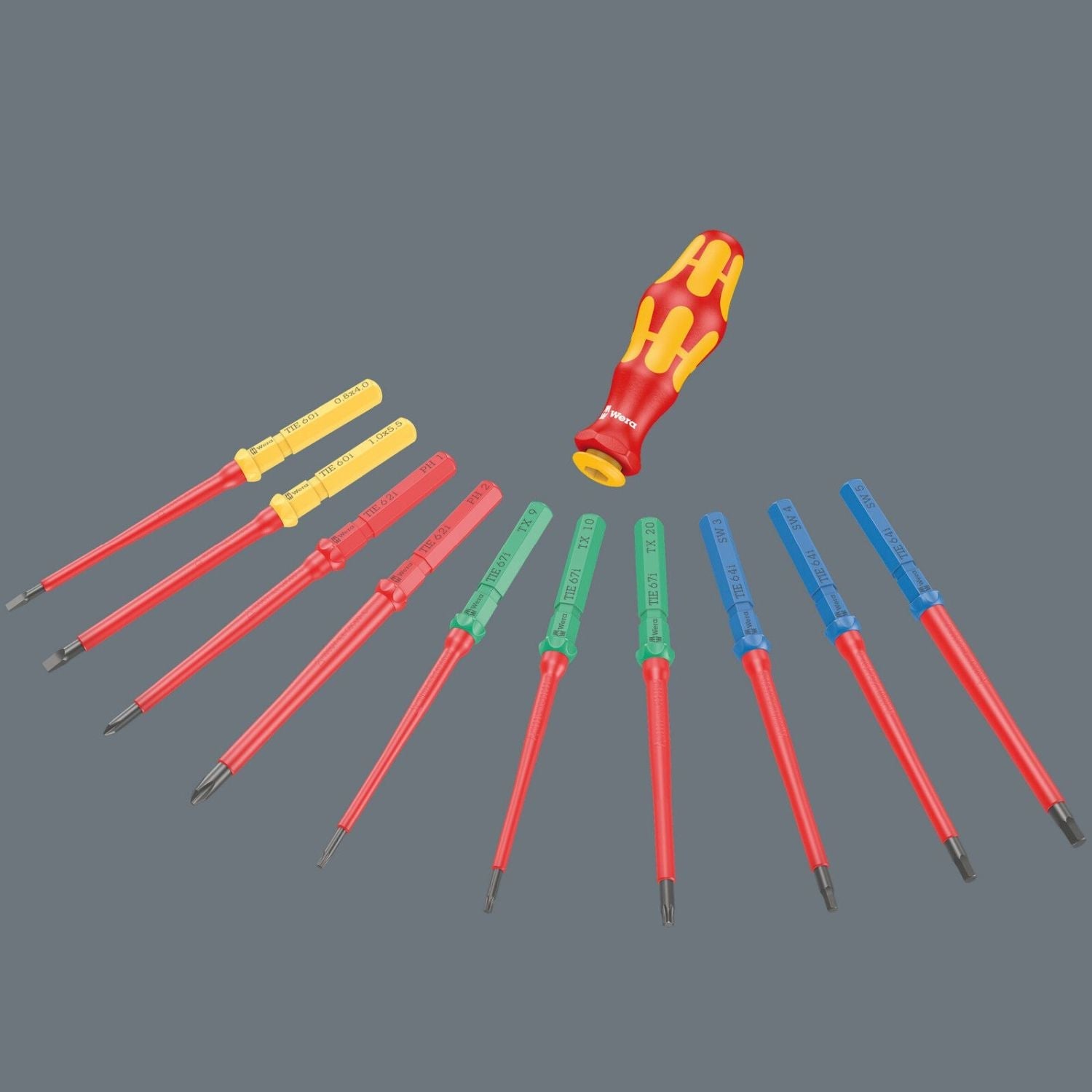 【特価商品】WERA ヴェラ 差込1/4"ビット用 Kraftform Komp Wera Kraftform Kompakt VDE Big Pack 1, 26-Pieces – Tool Nut