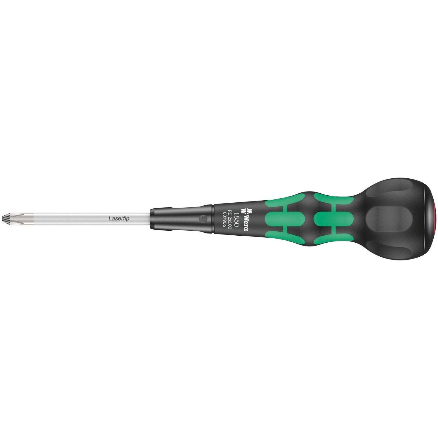 Wera 1850 Ph Kraftform Ball-Grip Phillips-Head Screwdriver, Ph 3x150-mm.