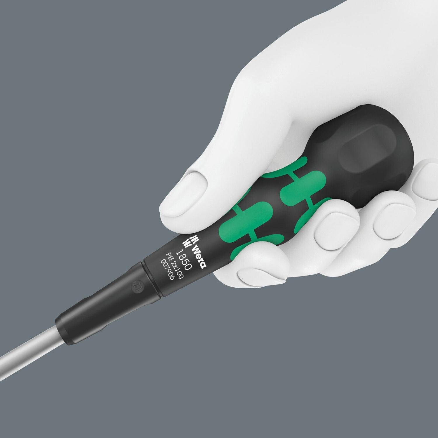 Wera 1850 Ph Kraftform Ball-Grip Phillips-Head Screwdriver, Ph 3x150-mm.