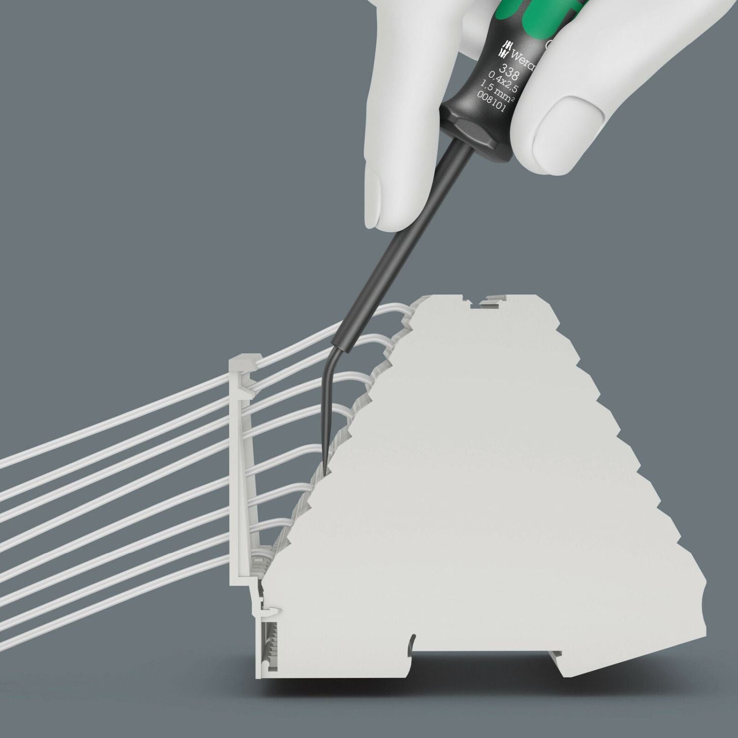 Wera 338 Actuation Tool For Terminal Blocks (Spring Cages), 0.4x2.5x81-mm.