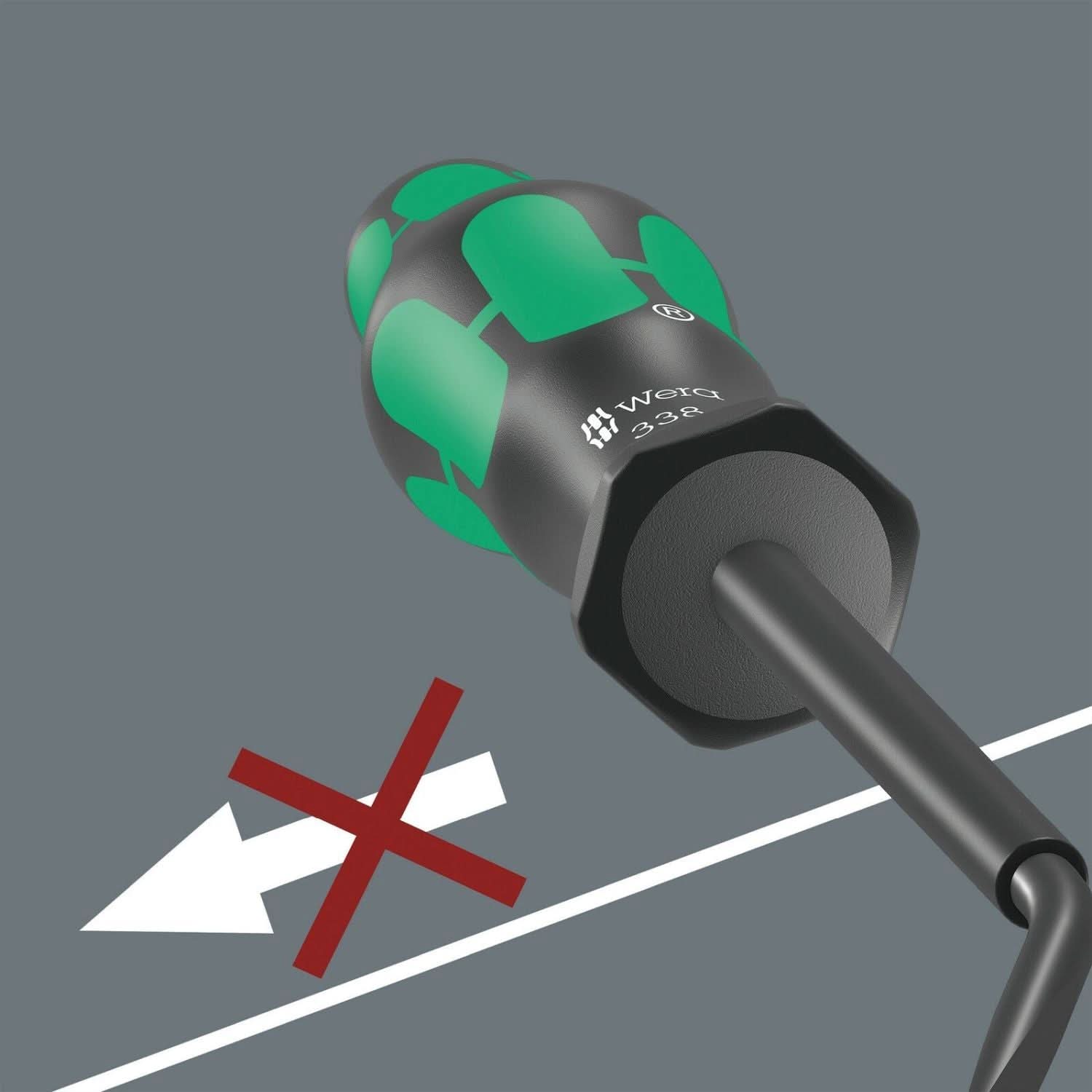 Wera 338 Actuation Tool For Terminal Blocks (Spring Cages), 0.6x3.5x81-mm.