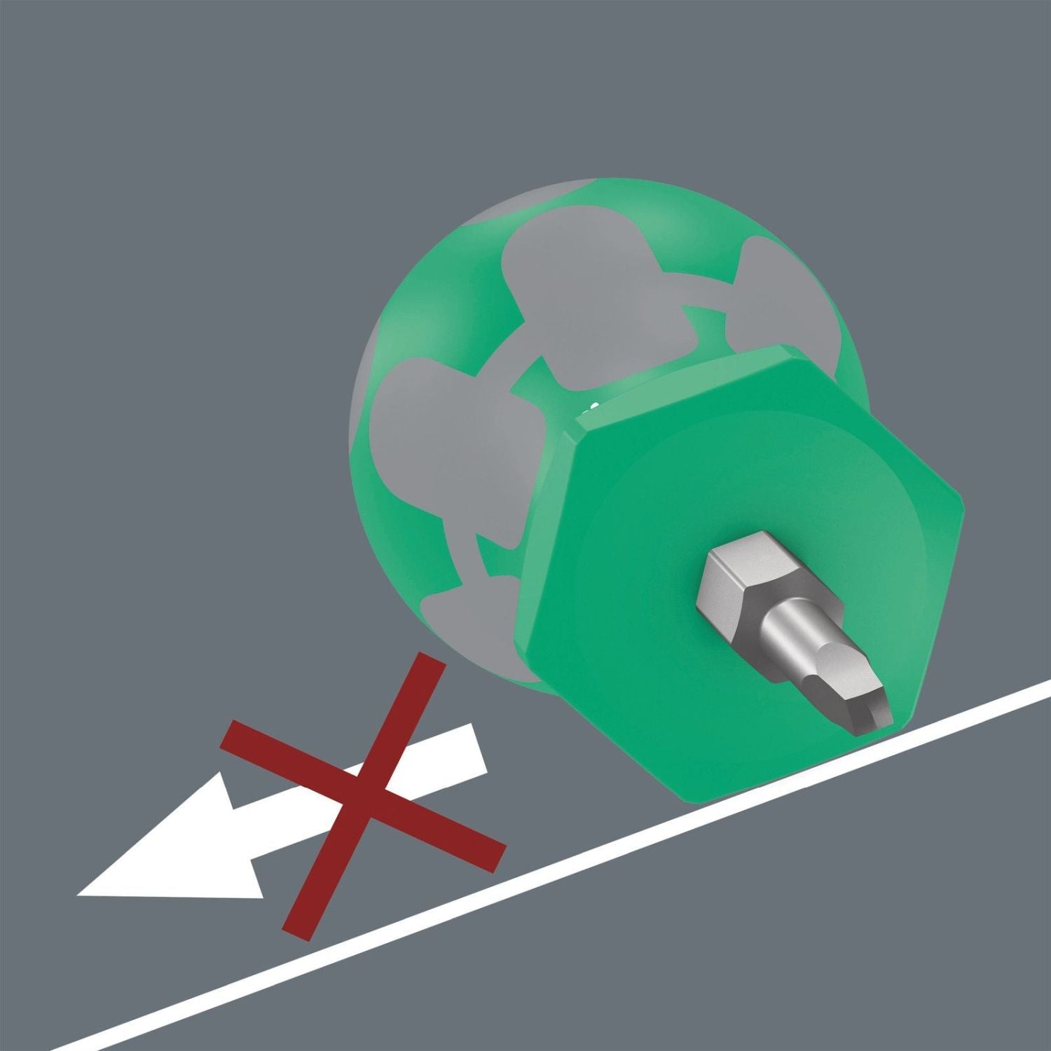 Wera 368 Stubby Screwdriver For Square Head Socket Screws, # 1x25-mm.