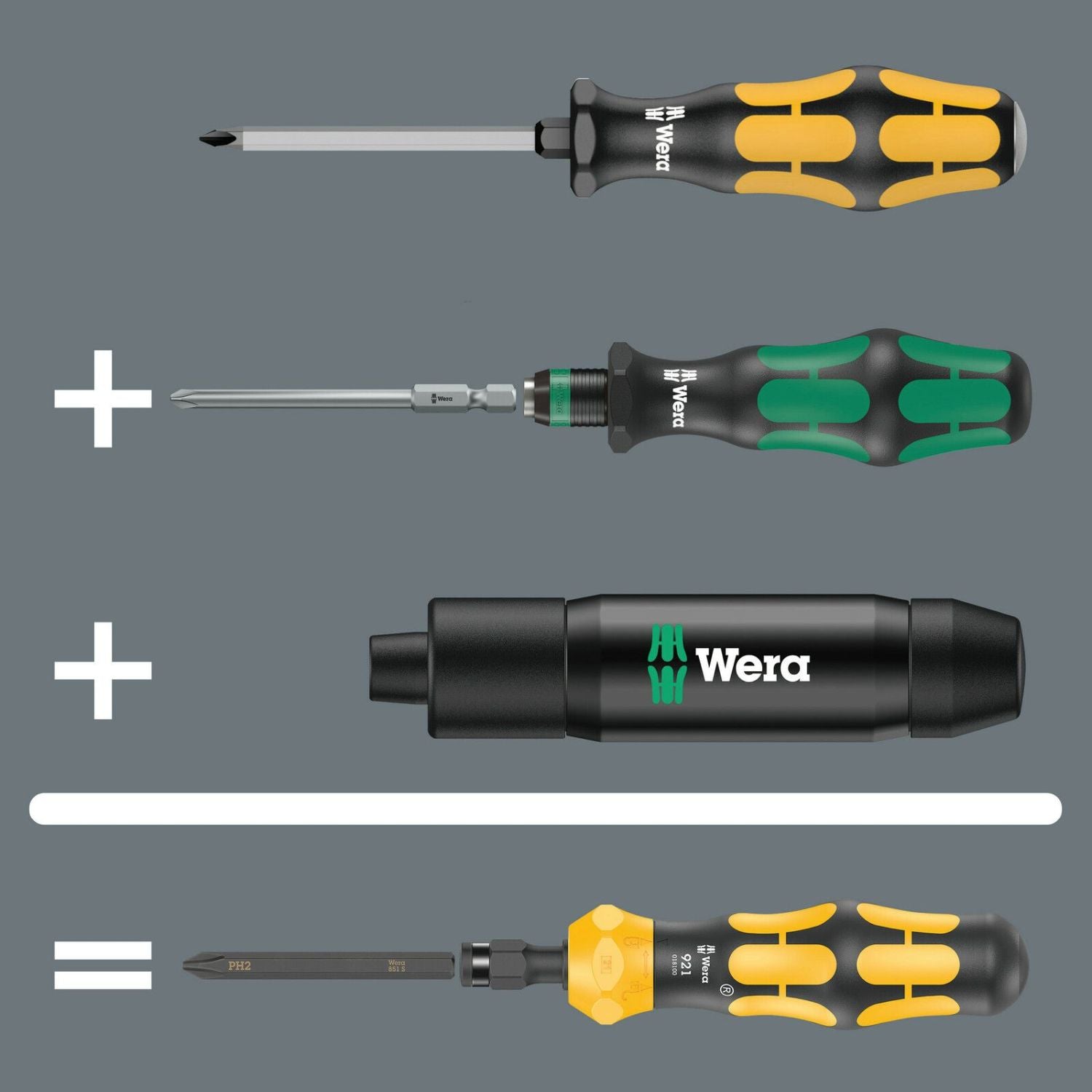 Wera Kraftform Kompakt 900 Imperial Set 1, 19-Pieces