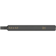 Wera 800 S Slotted Bit For Impact Screwdrivers, 0.8x4x70-mm.