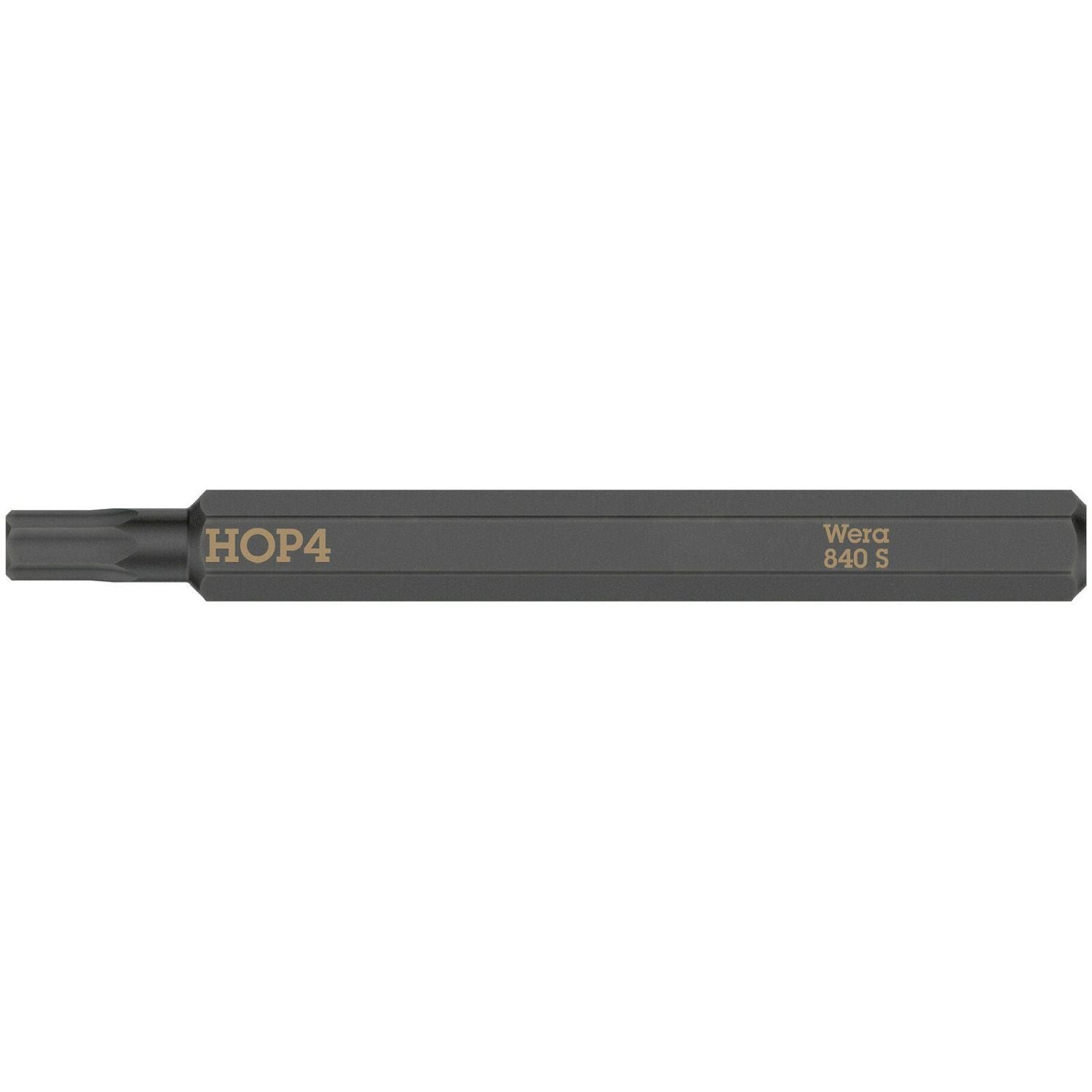 Wera 840 S Hex-Plus Bit For Impact Screwdrivers, 4x70-mm.