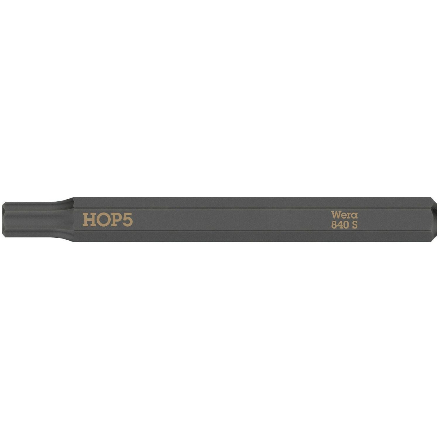 Wera 840 S Hex-Plus Bit For Impact Screwdrivers, 5x70-mm.