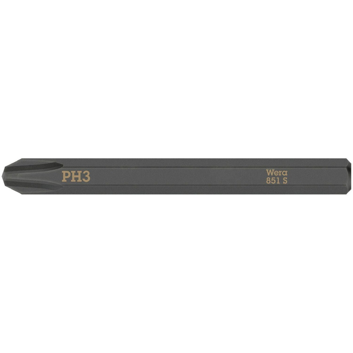 Wera 851 S Phillips Bit For Impact Screwdrivers, Ph 3x70-mm.
