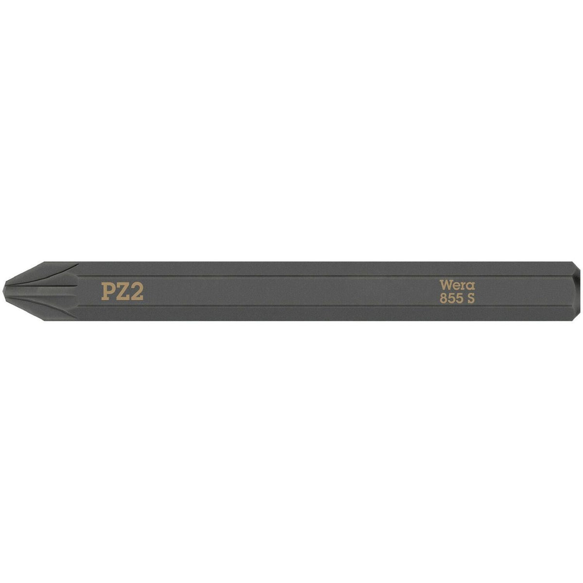 Wera 855 S Pozidriv Bit For Impact Screwdrivers, Pz 2x70-mm.