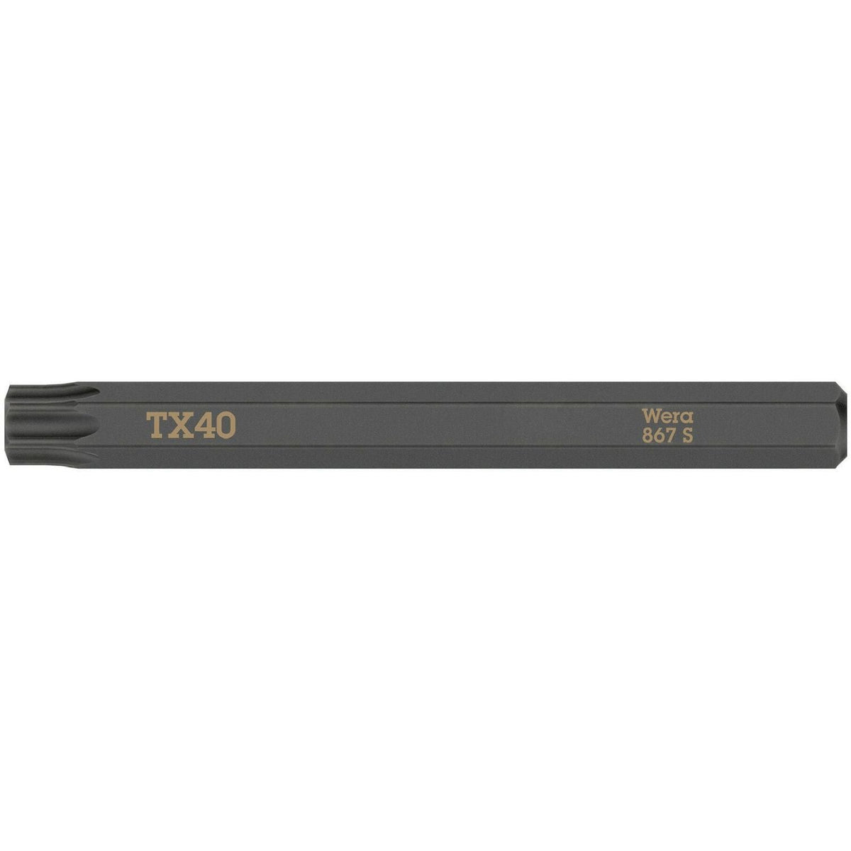 Wera 867 S Torx Bit For Impact Screwdrivers, Torx 40x70-mm.