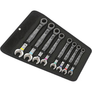 Wera 6000 Joker 8 Imperial Set 1 Ratcheting Combination Wrenches Set, Imperial, 8-Pieces