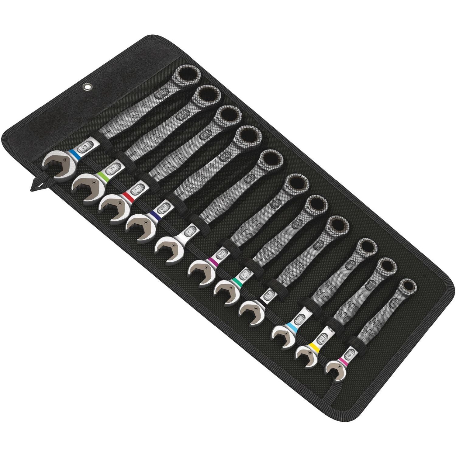 Wera 6000 Joker 11 Set 1 Ratcheting Combination Wrenches Set, 11-Pieces