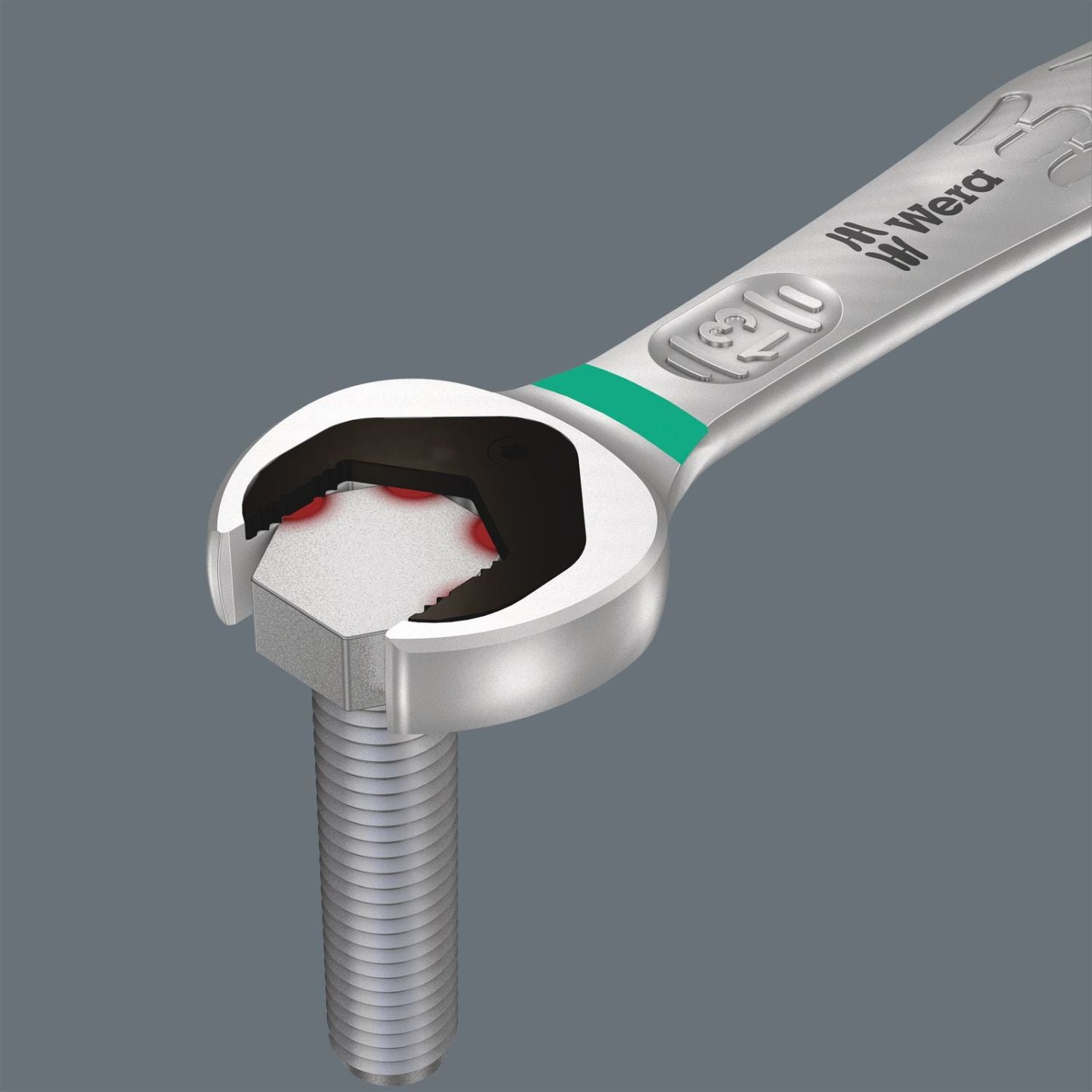 Wera 6000 Joker 11 Set 1 Ratcheting Combination Wrenches Set, 11-Pieces