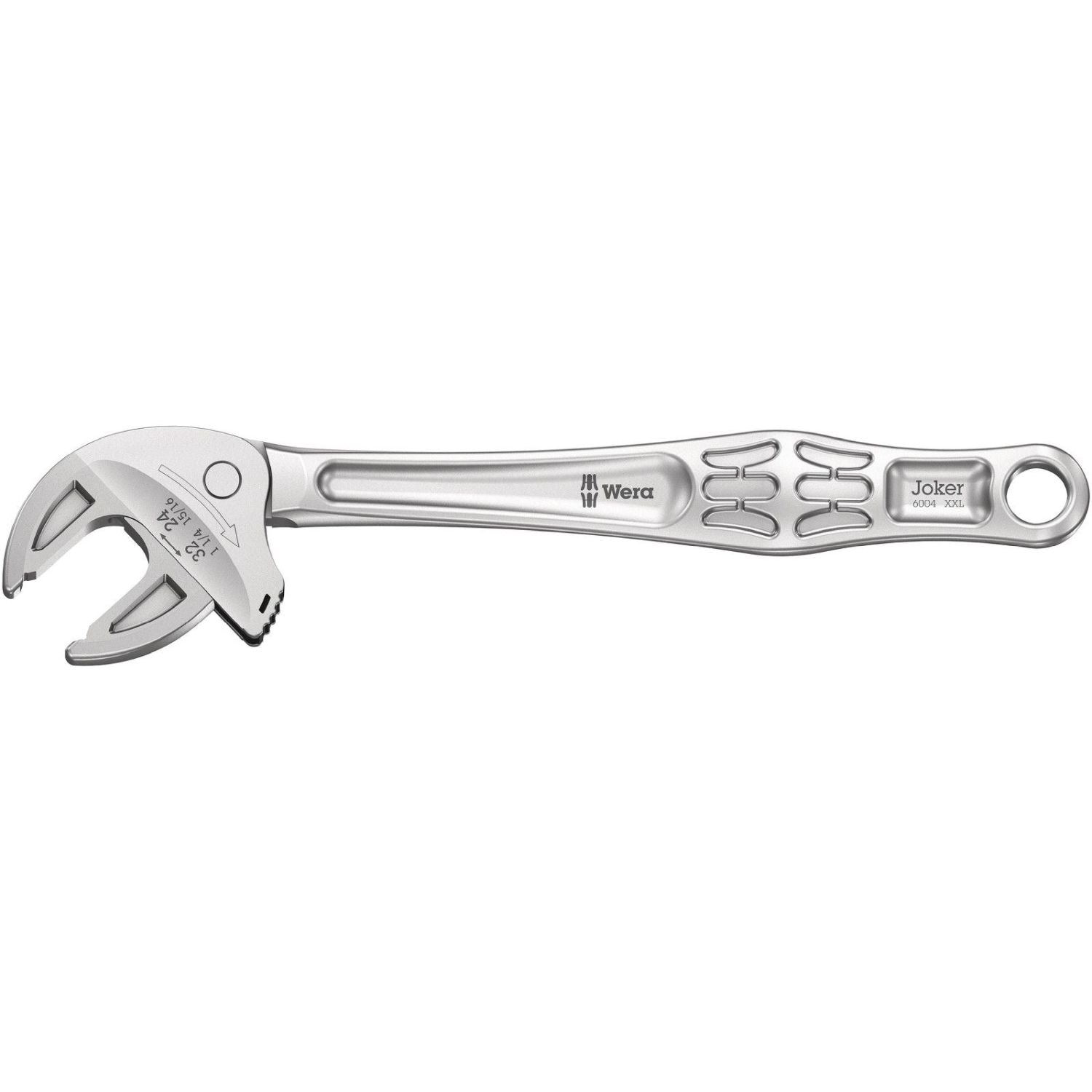 Wera 6004 Joker XXL Self-Setting Spanner, 24; 27; 30; 32x15/16; 31/32; 1; 1 1/16; 1 1/8; 1 3/-in.x322-mm.