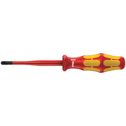 Wera 165 Iss Pz/S VDE Insulated Screwdriver With Reduced Blade Diameter For Plusminus Screws (Pozidriv/Slotted), # 1x80-mm.