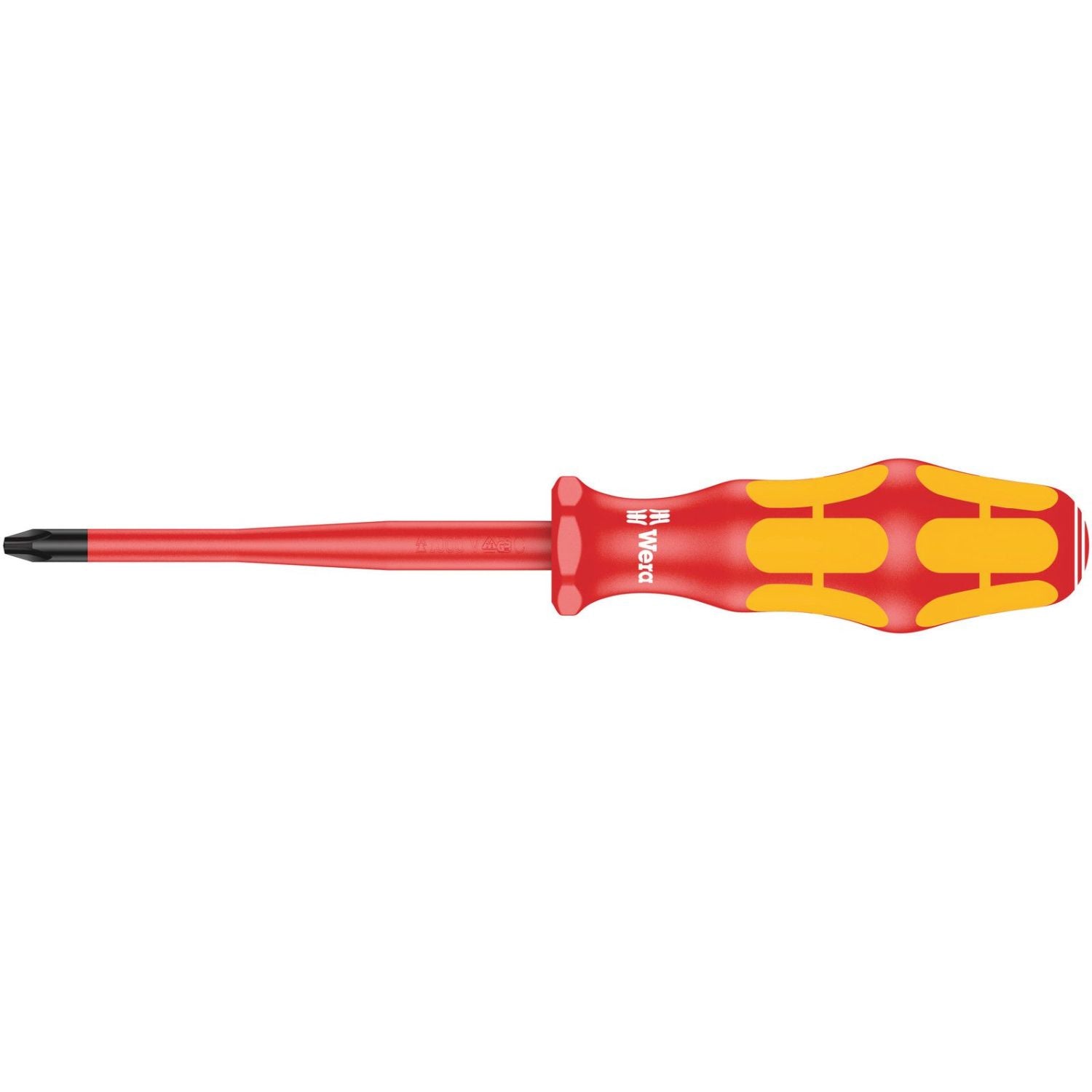 Wera 162 Iss Ph VDE Insulated Screwdriver With Reduced Blade Diameter For Phillips Screws, Ph 2x100-mm.