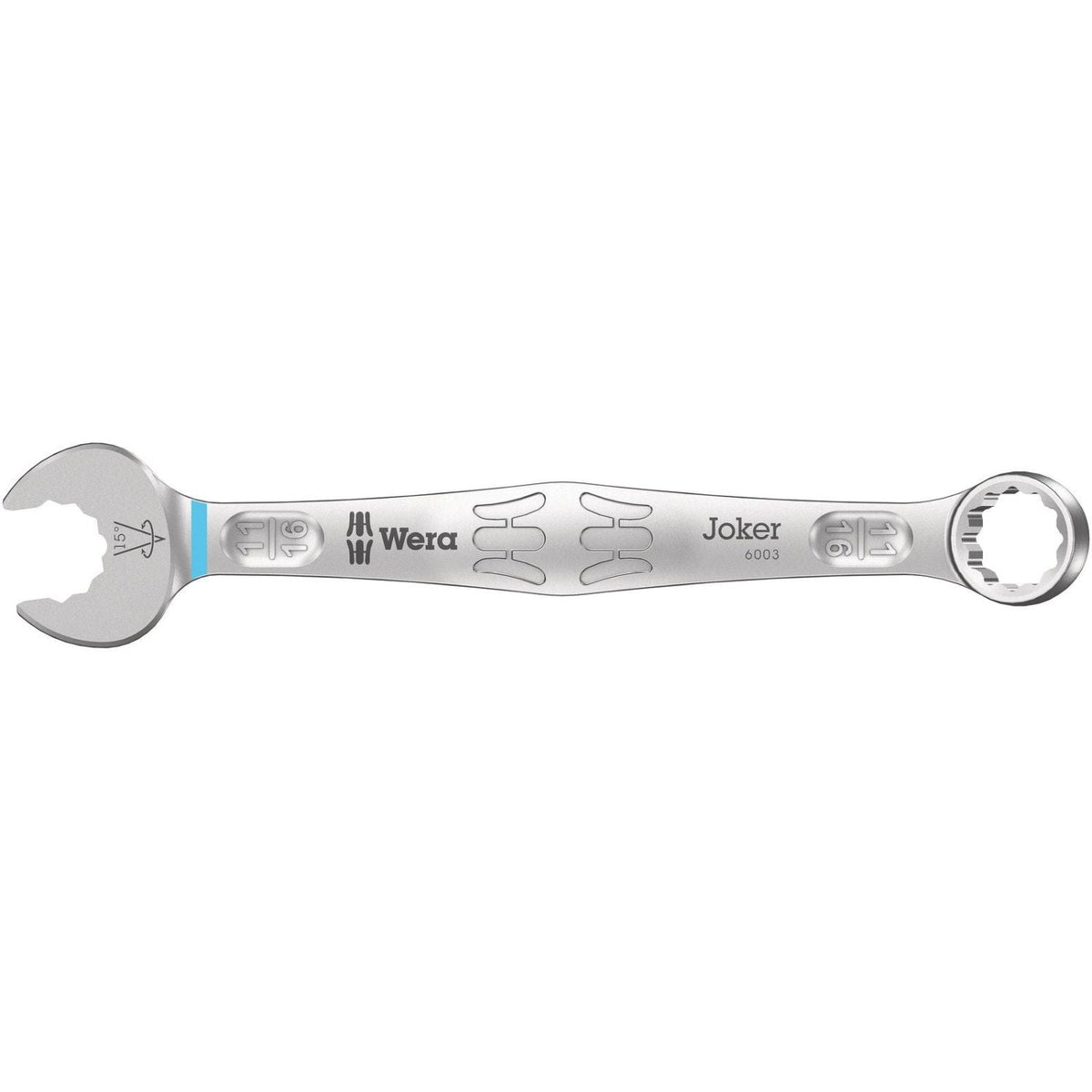Wera 6003 Joker Combination Wrench, Imperial, 11/16-in.x210-mm.