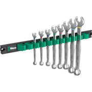 Wera 9642 Magnetic Rail 6003 Joker Imperial 1 Ring Spanner Set, 8-Pieces