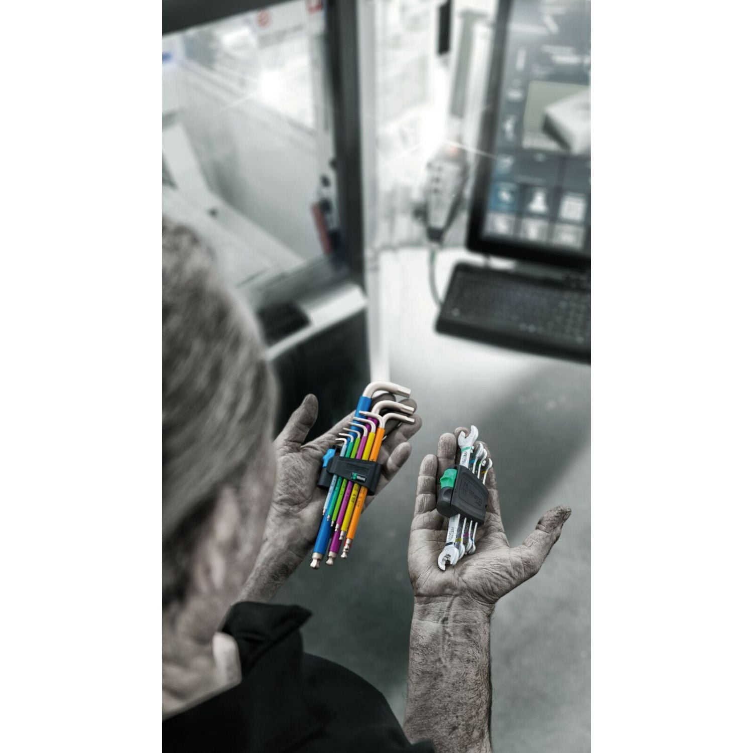 Wera 6005 Joker 4 Set 1 Double Open End Wrench Set, 4-Pieces