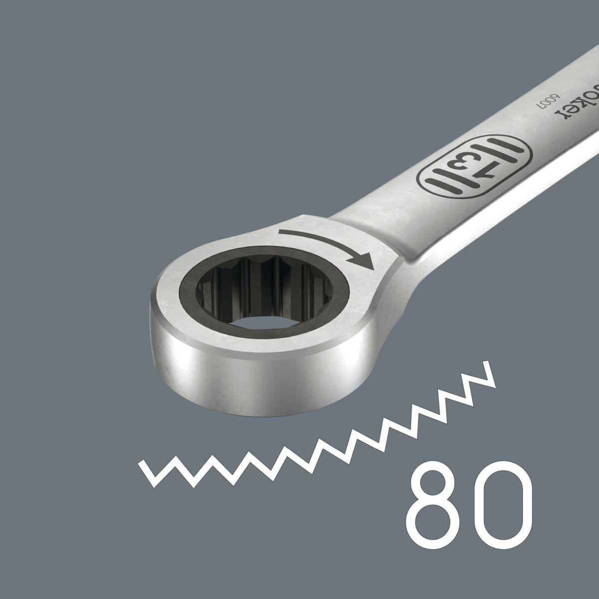 Wera 6007 Joker SB Ring Ratchet Spanner, Long Design, 10x209-mm.