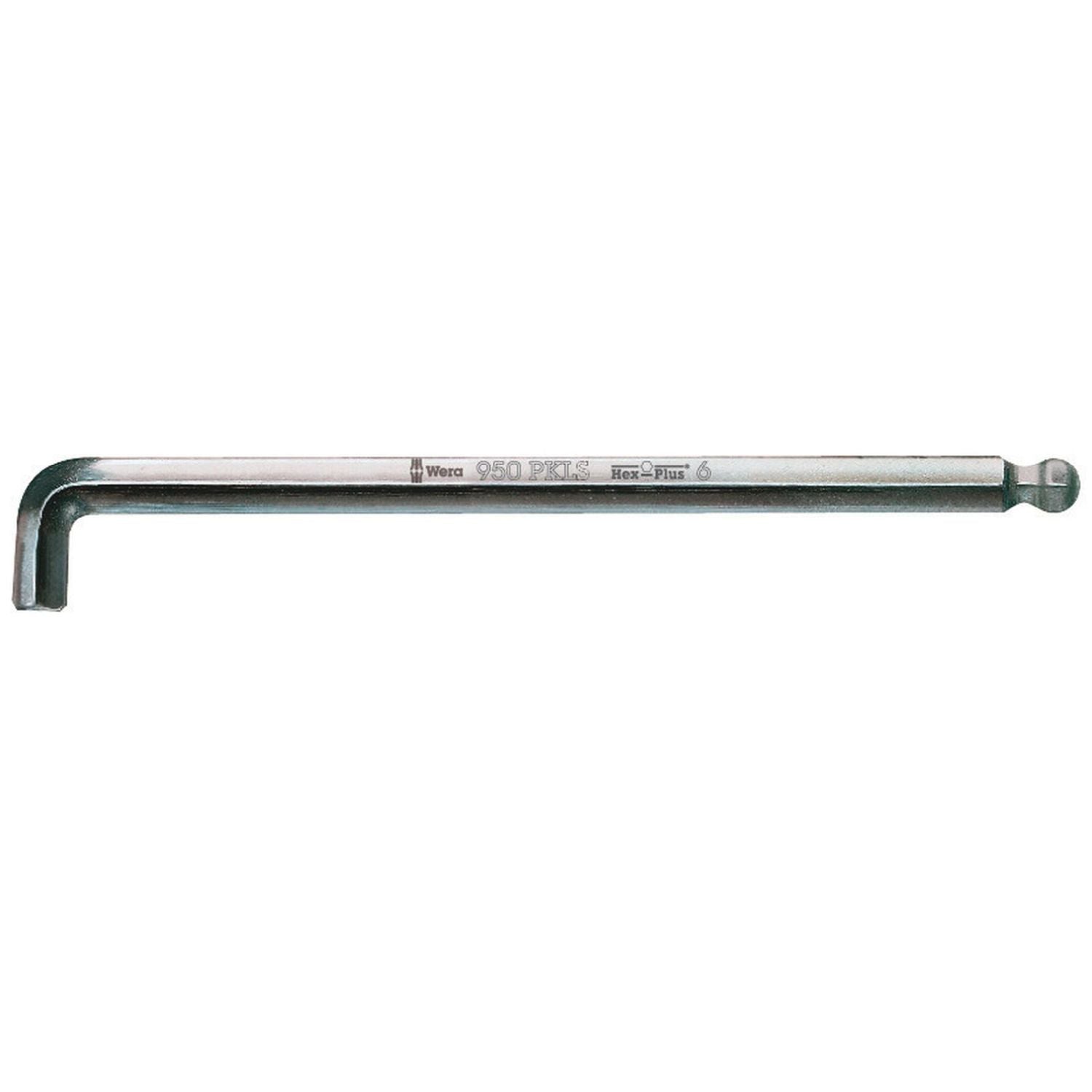 Wera 950 Pkls L-Key, Metric, Chrome Plated, 10x219-mm.