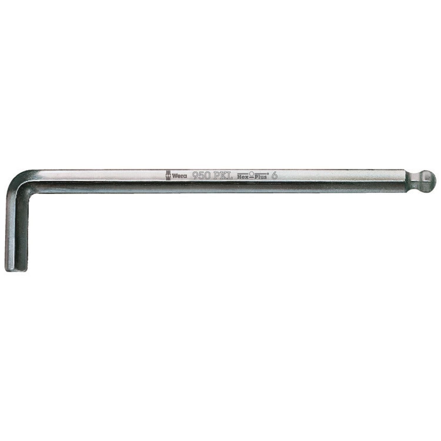 Wera 950 Pkl L-Key, Metric, Chrome-Plated, 1.5x90-mm.