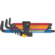 Wera 950/9 Hex-Plus Multicolour Imperial 2 L-Key Set, Imperial, Blacklaser, 9-Pieces