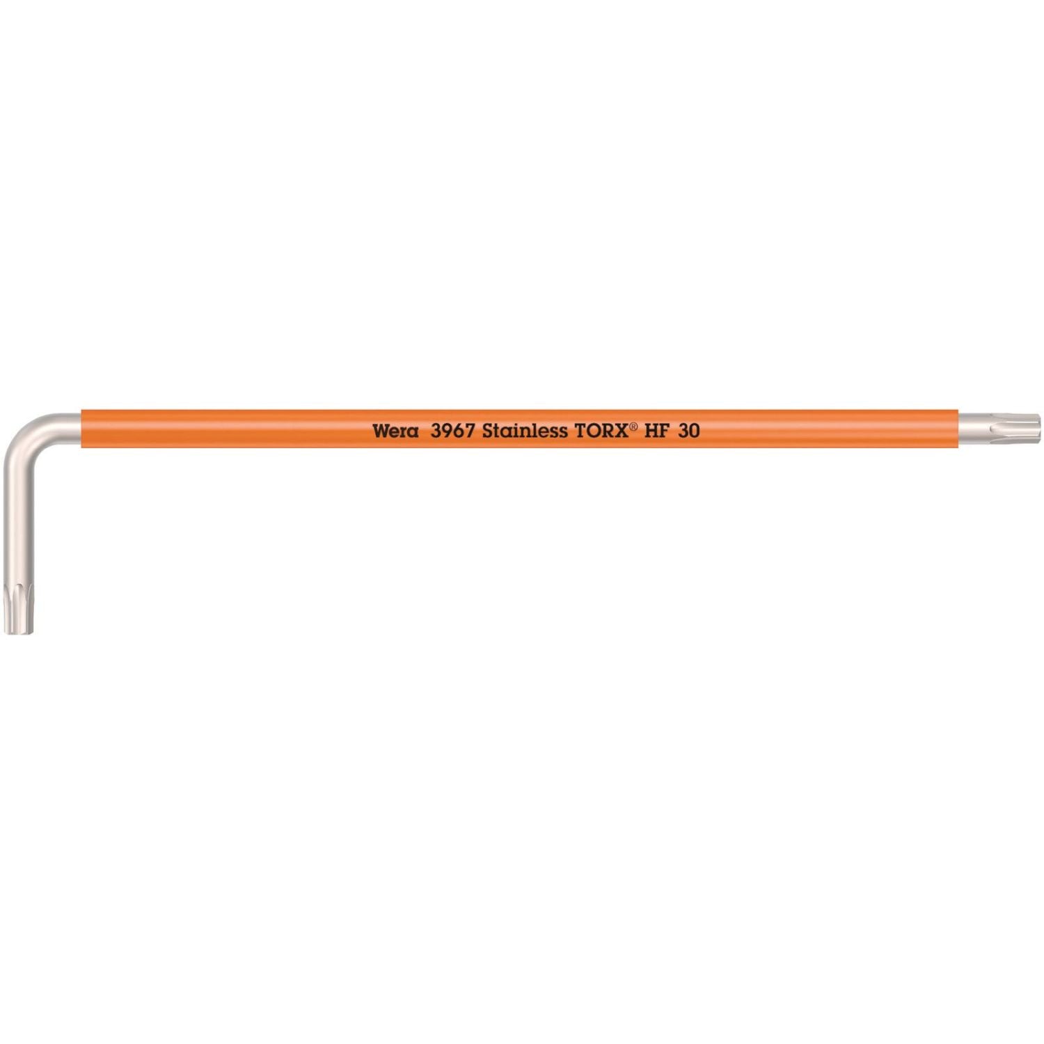 Wera 3967 Sxl Hf Torx L-Key Multicolour With Holding Function, Long, Stainless, Torx 30x195-mm.